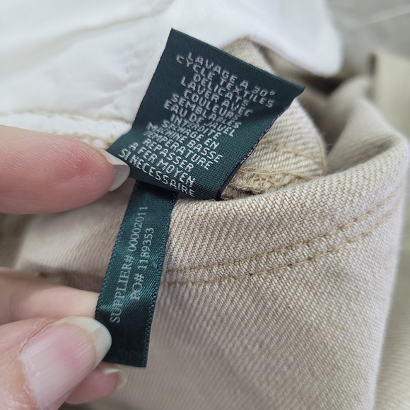 Lauren Jeans Co Ralph Lauren Tan Riding Style Pants Women 4 Cotton Blend Jodhpur - Picture 10 of 13